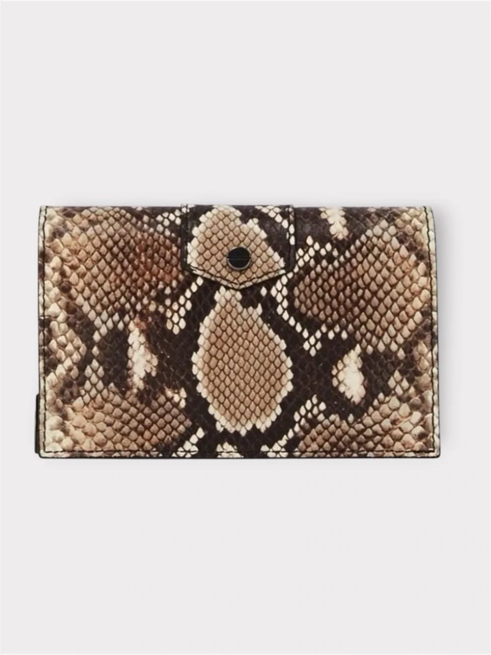 THE KOOPLES Emily Python Embossed Calf Leather Pouch Bag NWT MSRP $300
